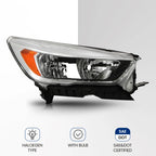 Passenger Side Halogen Headlight for Ford Escape (2017–2019) Chrome RH