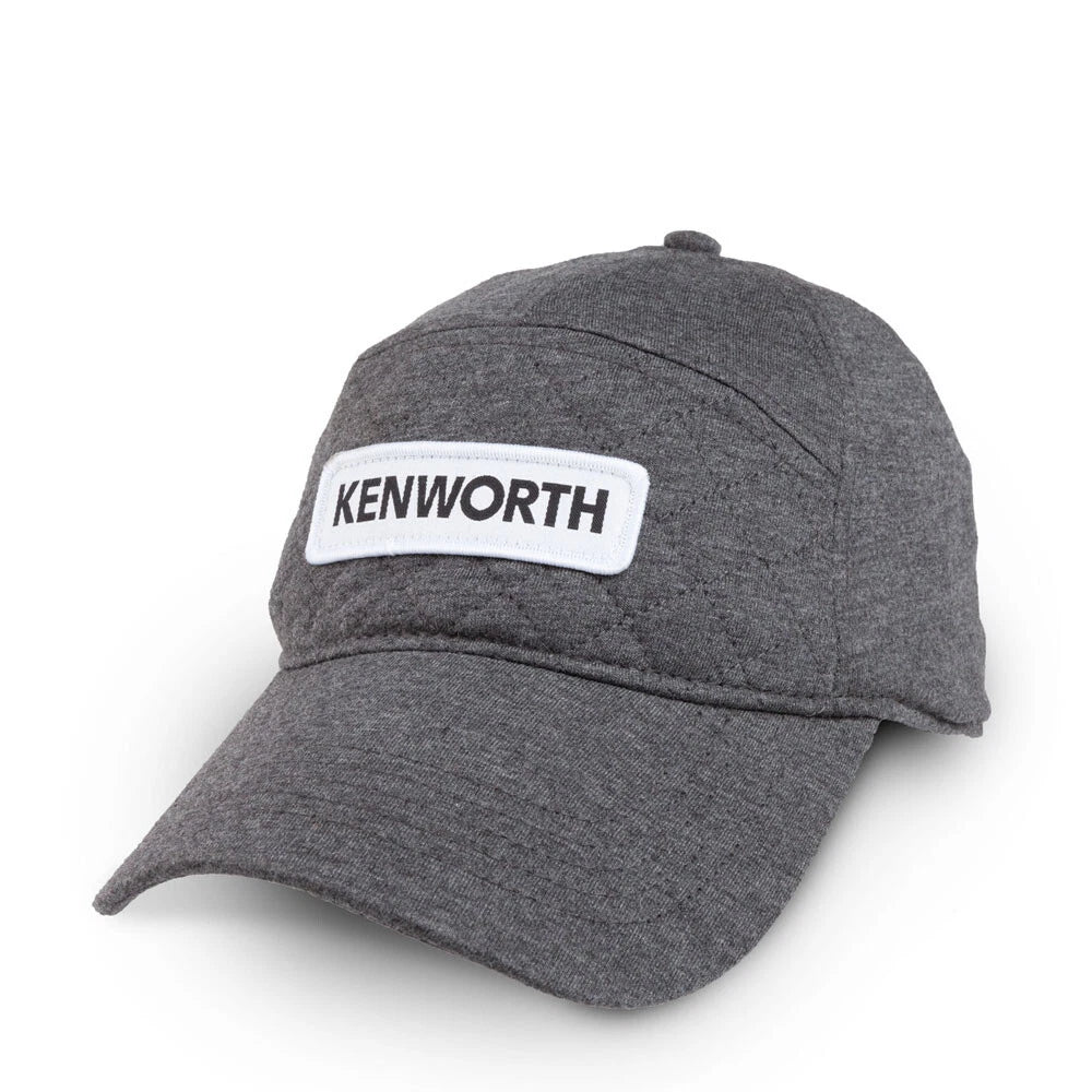 Charcoal Quilted Knit Snapback Hat for Kenworth Motors Truck