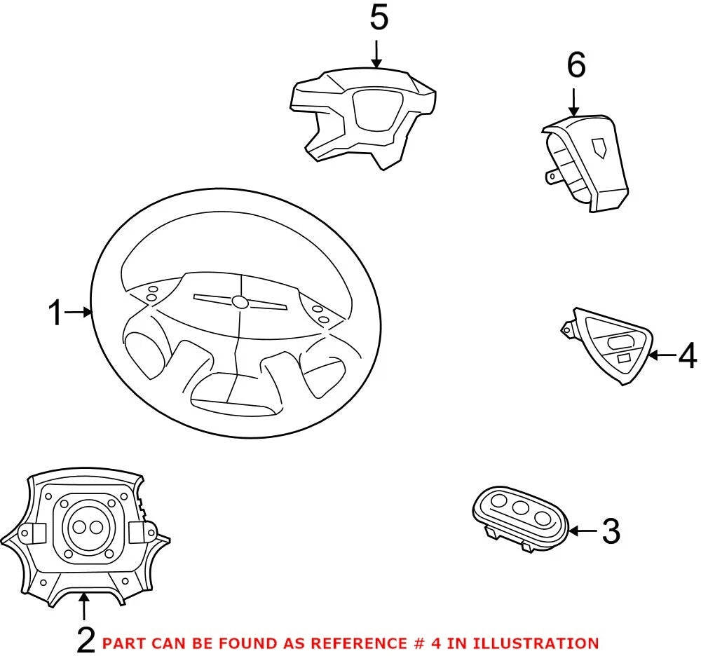 Steering Wheel Radio Controls for Dodge Charger Journey (2011–2023)