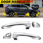 Set of 2 Chrome Exterior Door Handles for Hyundai Tucson (2016–2021)