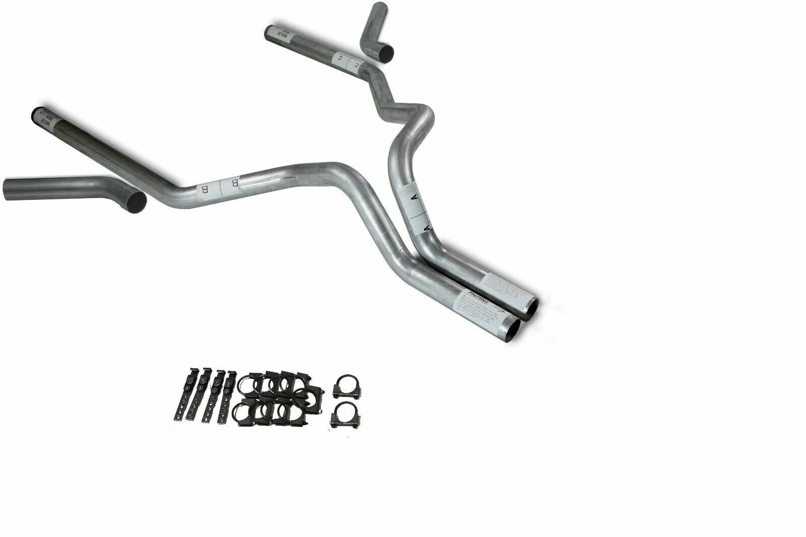 3" Dual Exhaust Kit for Ford F150 (2021-2025) Corner Exit