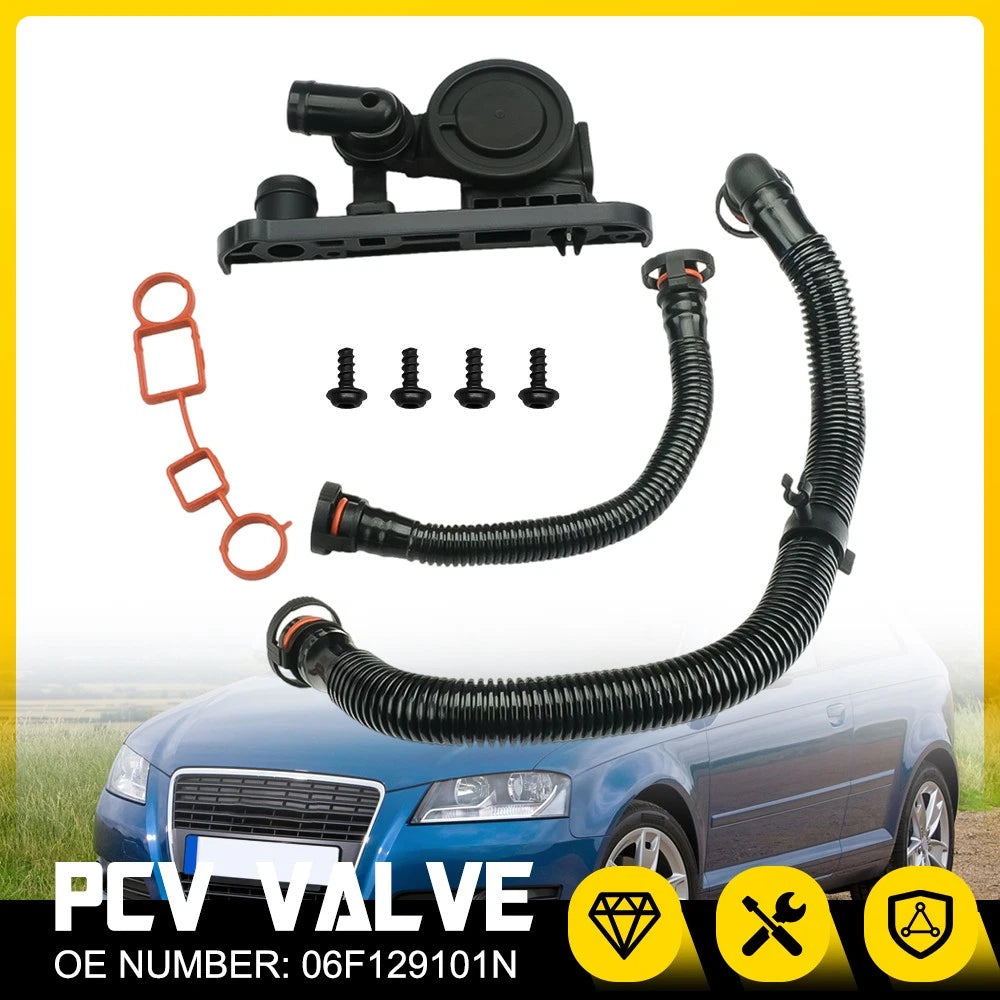 PCV Valve + Hose Set for Audi A3 8P 2.0T FSI BPY (2006–2008)