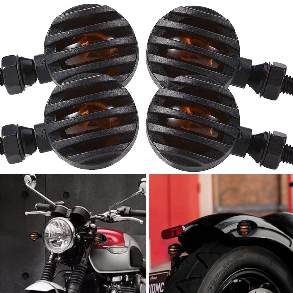 LED Turn Signals for Universal Motorcycle (Black)