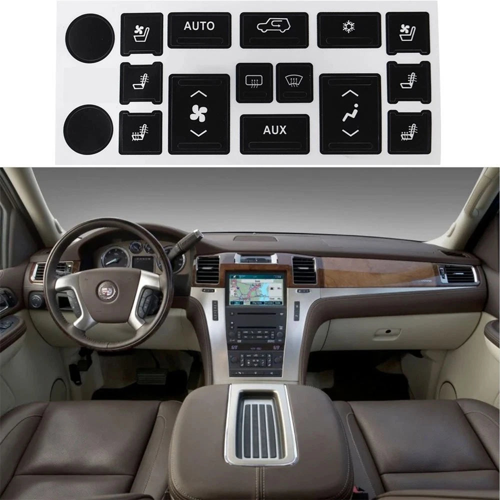 Climate Control Radio Button Repair Decal for Cadillac Escalade (2007–2014)