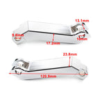 Black Cut Male Mount Foot Peg Extensions for Harley Sportster Softail Road King (2004-2023)