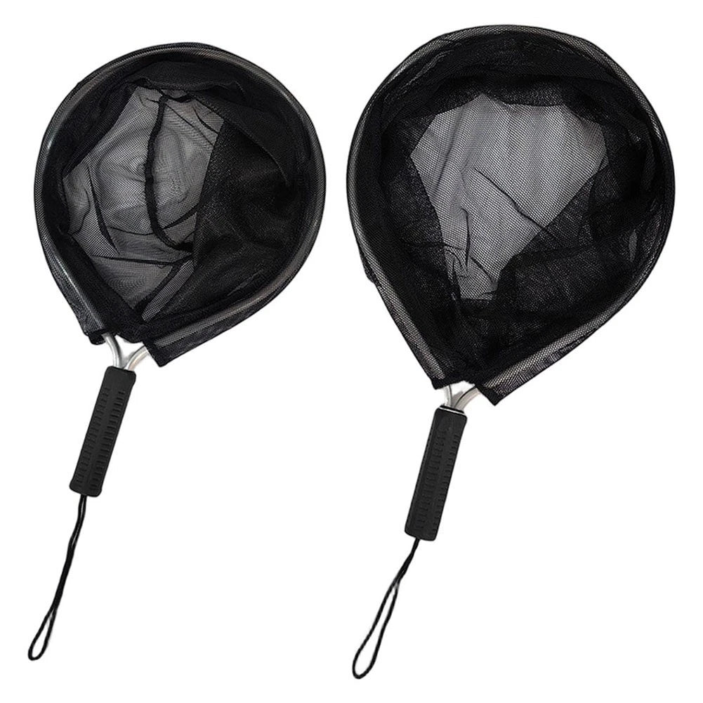 Fishing Net with Sturdy Metal Handle for Stream Boat Sea Fishing (48cm, 54cm)