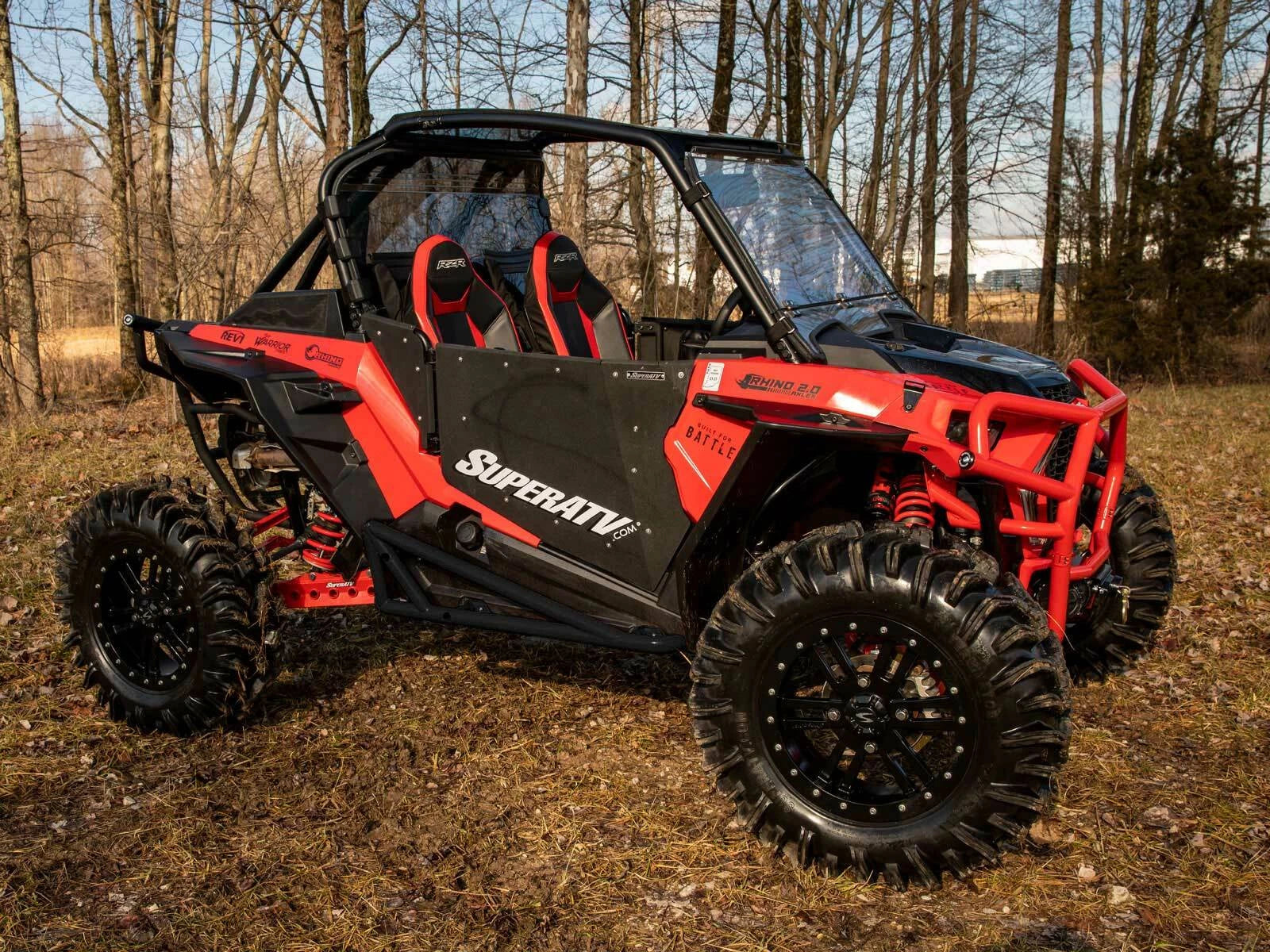 SuperATV Rock Sliding Nerf Bars for Polaris RZR XP Turbo S (2018–2023)