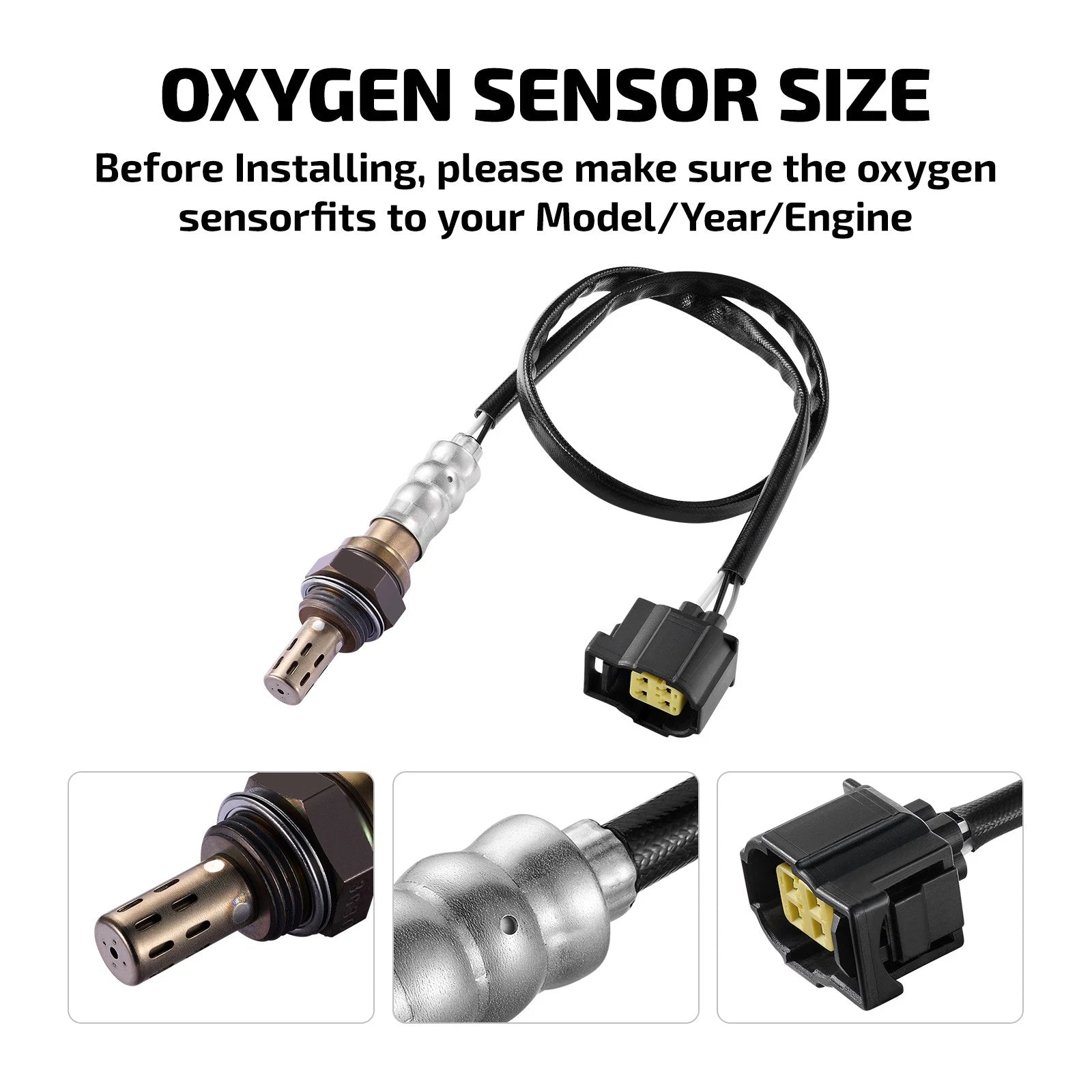 Set of 4 Oxygen Sensors for Mitsubishi Raider 3.7L (2006–2009)