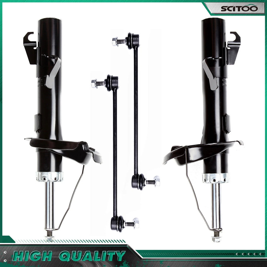 Front Shock Absorber + Sway Bar Link for Volvo C30 S40 V50 (2004–2013)