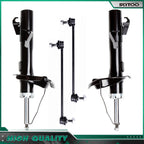 Front Shock Absorber + Sway Bar Link for Volvo C30 S40 V50 (2004–2013)