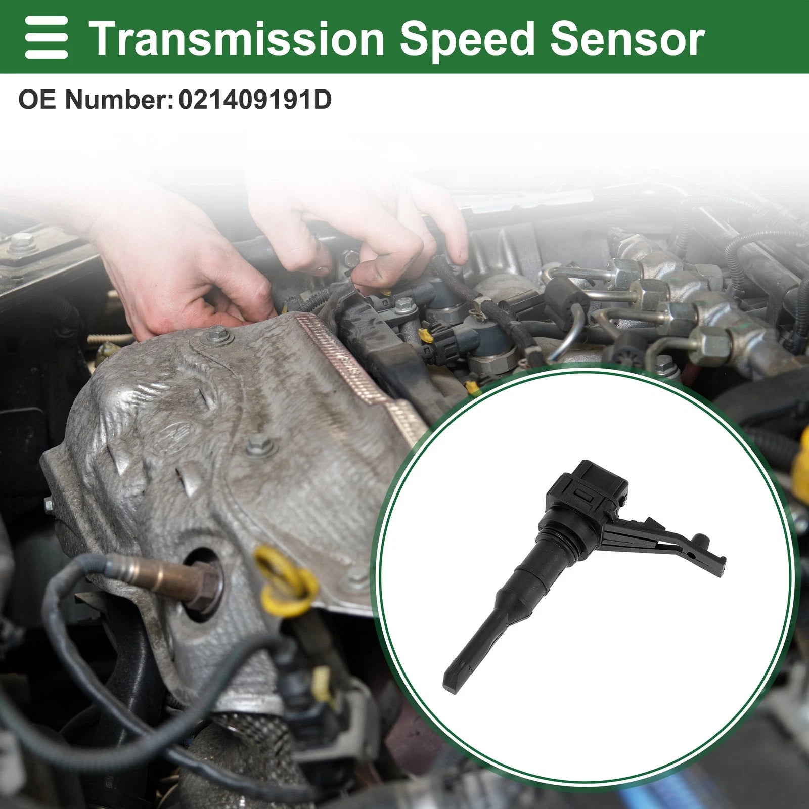 1 Pc Transmission Speed Sensor No.021409191D for Audi A6 Quattro (1995–2004)