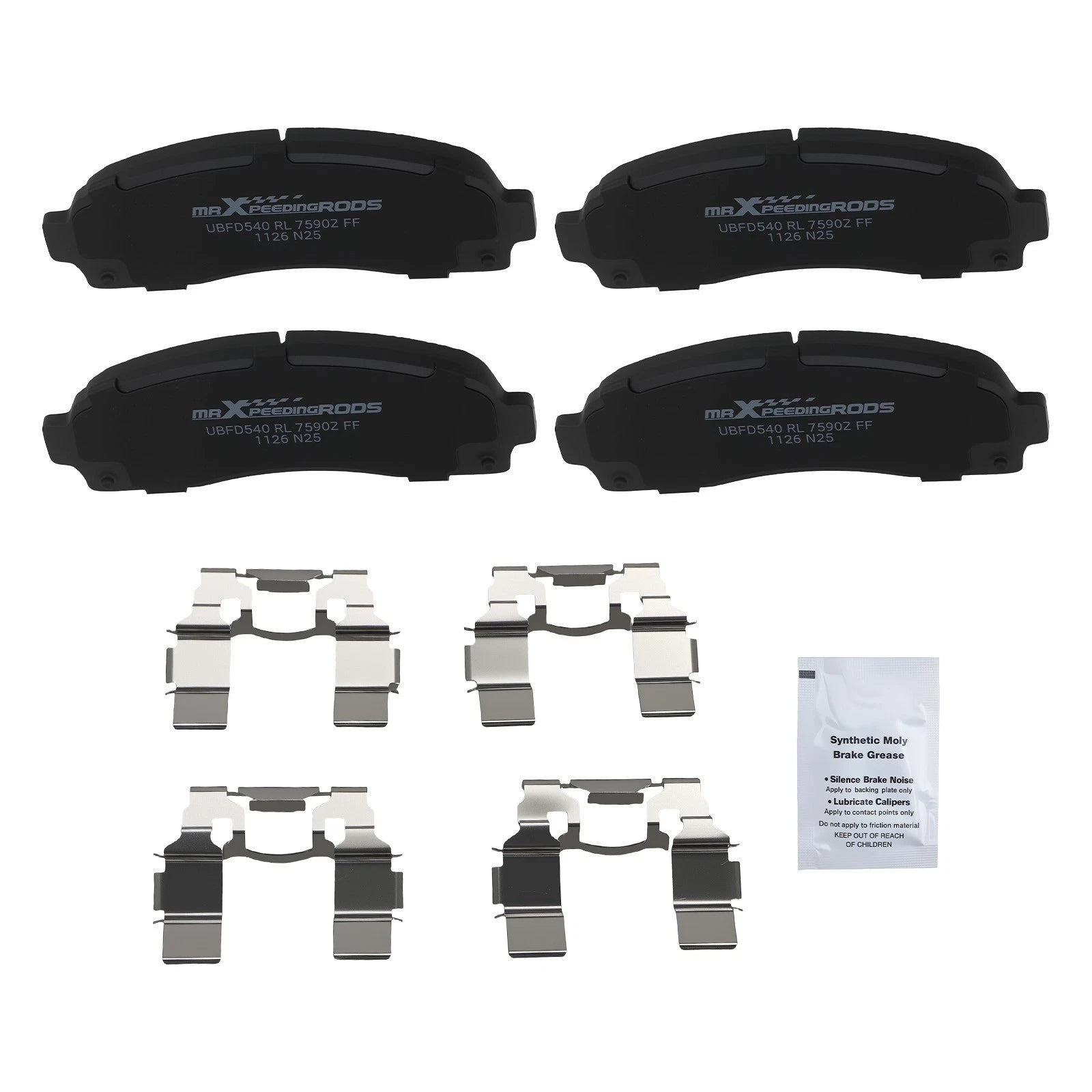 Set of 4 Front Ceramic Brake Pads for Chevrolet Equinox/Ford Explorer Ranger D833