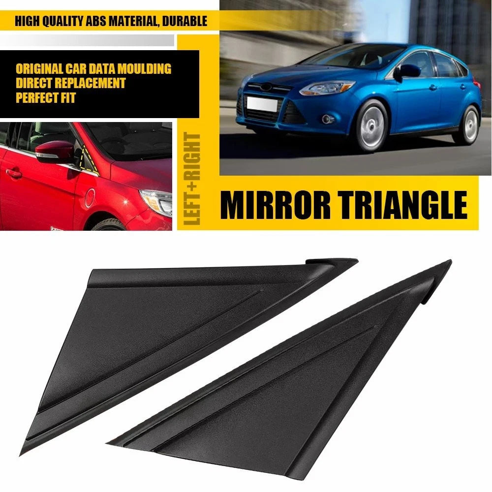 Left Right Side Mirror Corner Triangle Pillar Cover Trim for Ford Focus (2012–2018)