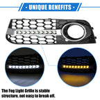 Front Bumper Fog Light Grille with LED 8KD807682 for Audi A4 B8 (2009–2011)