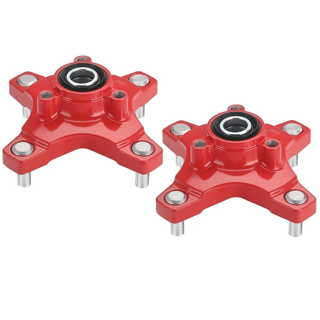 Red Wheel Hubs for Honda TRX250X (2009–2020), TRX400X (2009, 2012–2014)