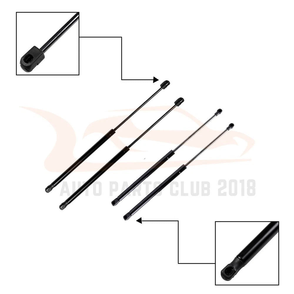 2 Hood + 2 Liftgate Lift Supports for Volvo XC90 (2003–2014) 6324 6133