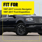 Set of 6 Chrome Door Pillar Post Trim Covers for Lincoln Navigator (1997–2017)