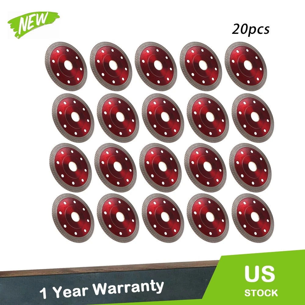 Set of 20 Diamond Blades for Angle Grinder (4 Inch)