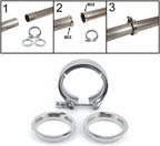 3.5'' V-Band Flange Clamp Kit for Turbo Exhaust Downpipes