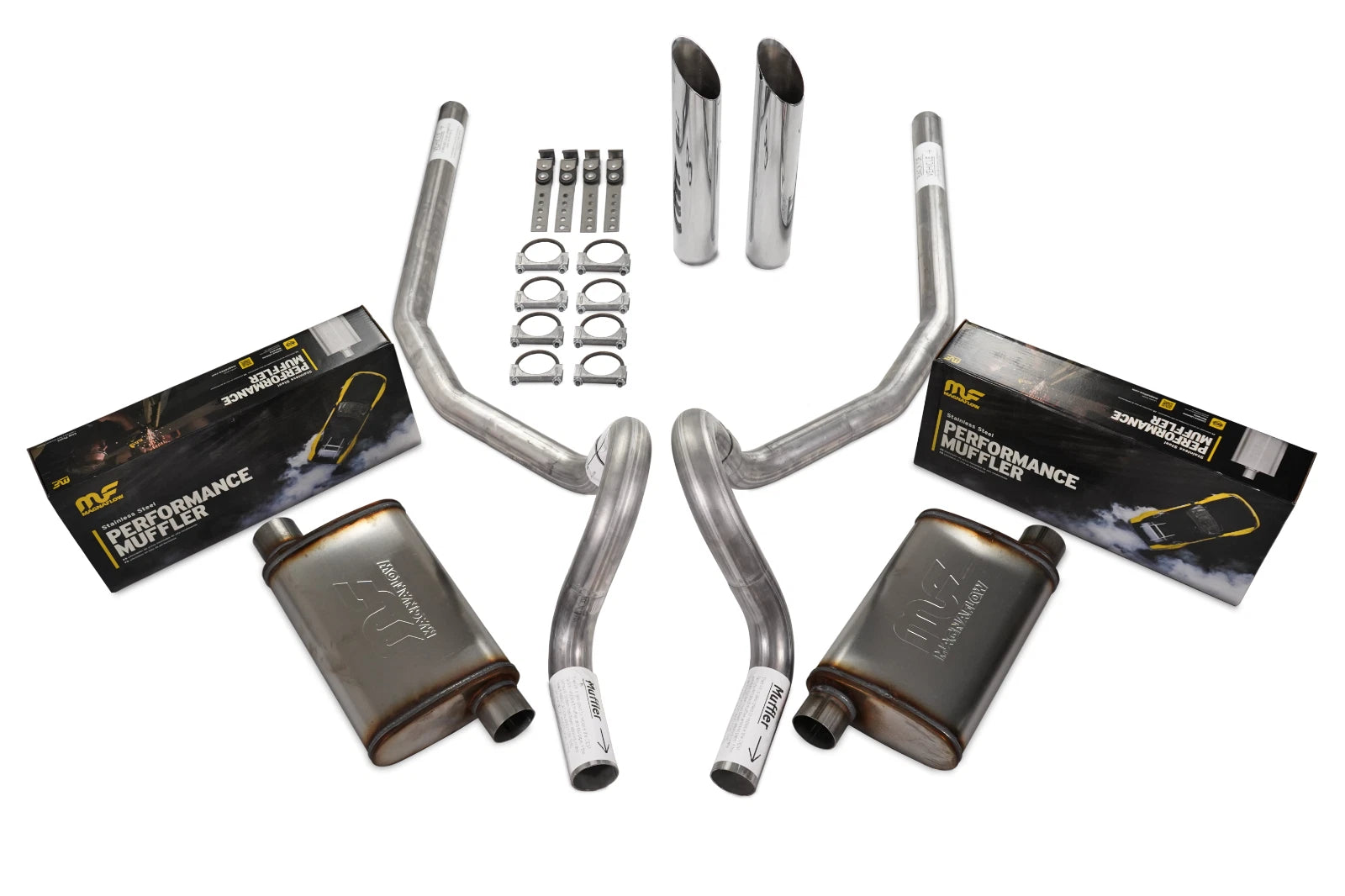 2.5" Dual Exhaust Kit for GM G Body (1978–1988) - Magnaflow Stainless Rear Exit