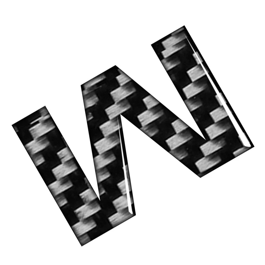 Carbon Black Door Wall Window Badge Emblem Decals for