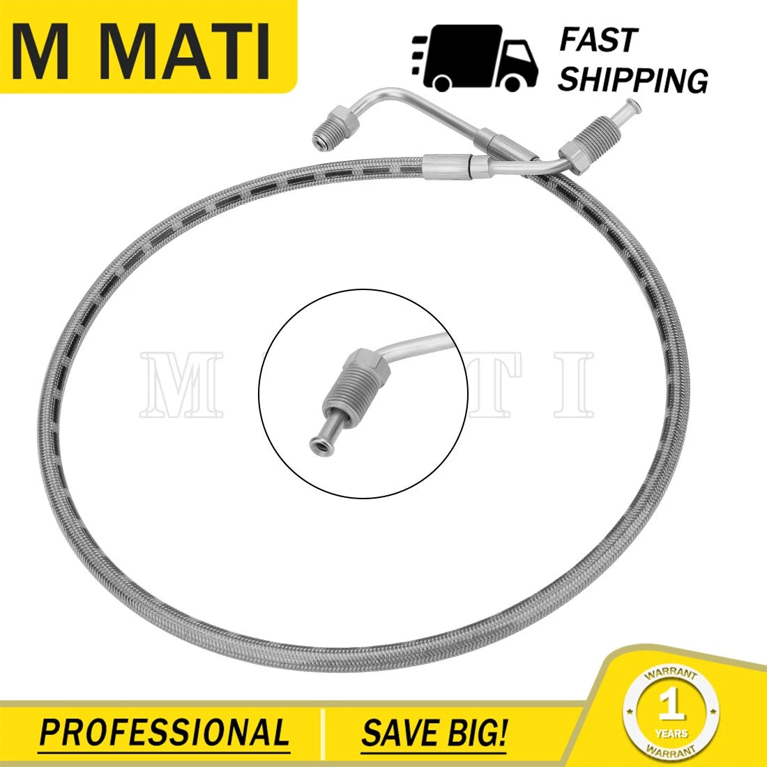 Rear Left Brake Hose 1910493 for Polaris Ranger 425 500 650 (2000–2004)