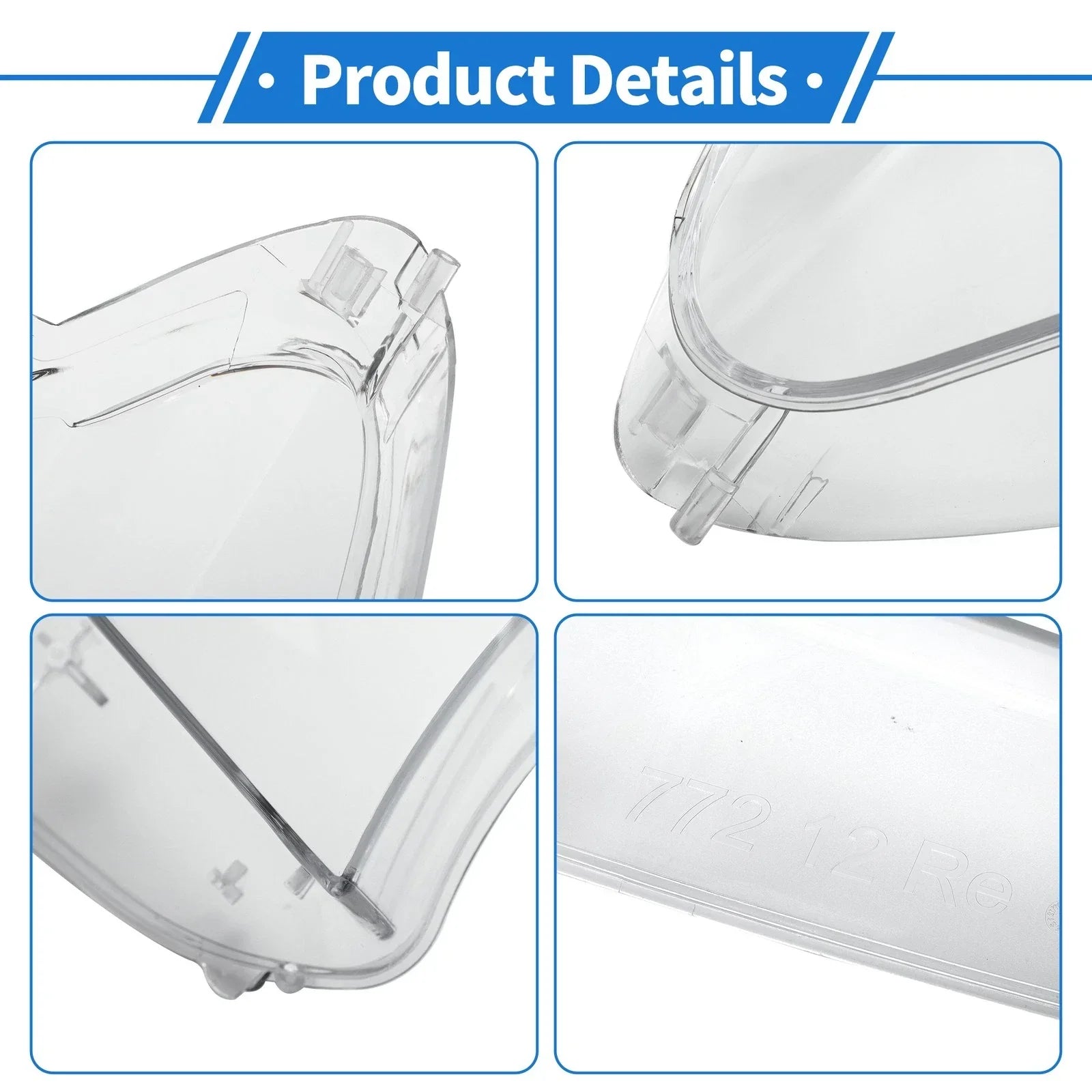 1 x Pair Front Left Right Headlight Lens Cover for BMW 740i