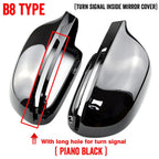 Black Mirror Cover Cap Without Lane Assist for Audi A3/S3 (2009–2010)