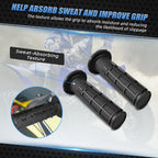 7/8" Handlebar Throttle Cover Grips for Kawasaki Brute Force KVF750 (2005–2024)