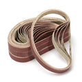 Set of 10 Sanding Belts 13x457mm 40 80 120 180 320 Grit