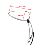 Chrome LED Turn Signal Mirrors for Harley Sportster XL 1200 883 (1990–Up)