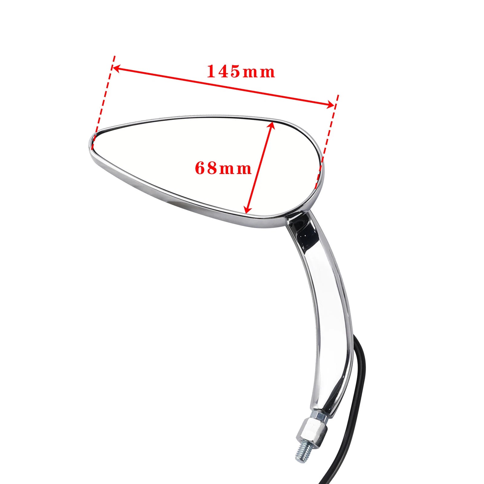 Chrome LED Turn Signal Mirrors for Harley Sportster XL 1200 883 (1990–Up)