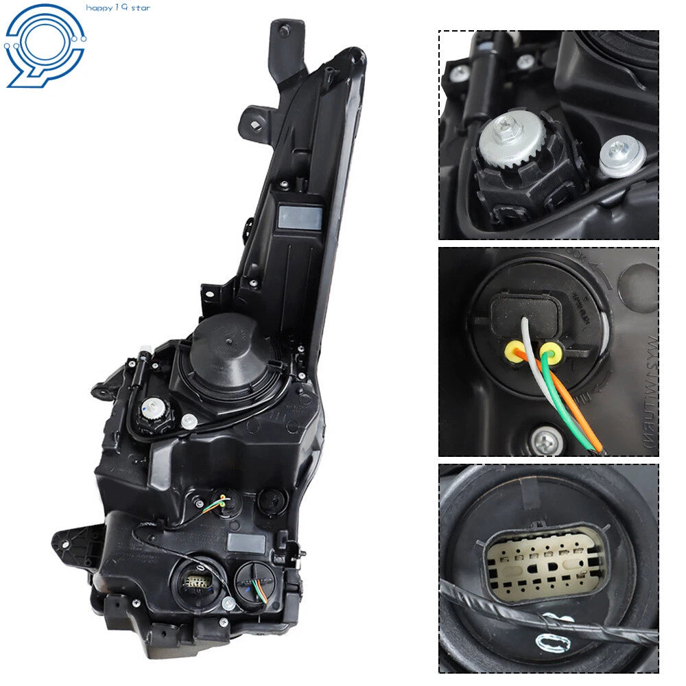 Right Headlight for Cadillac ATS (2013-2018) Halogen Projector Chrome