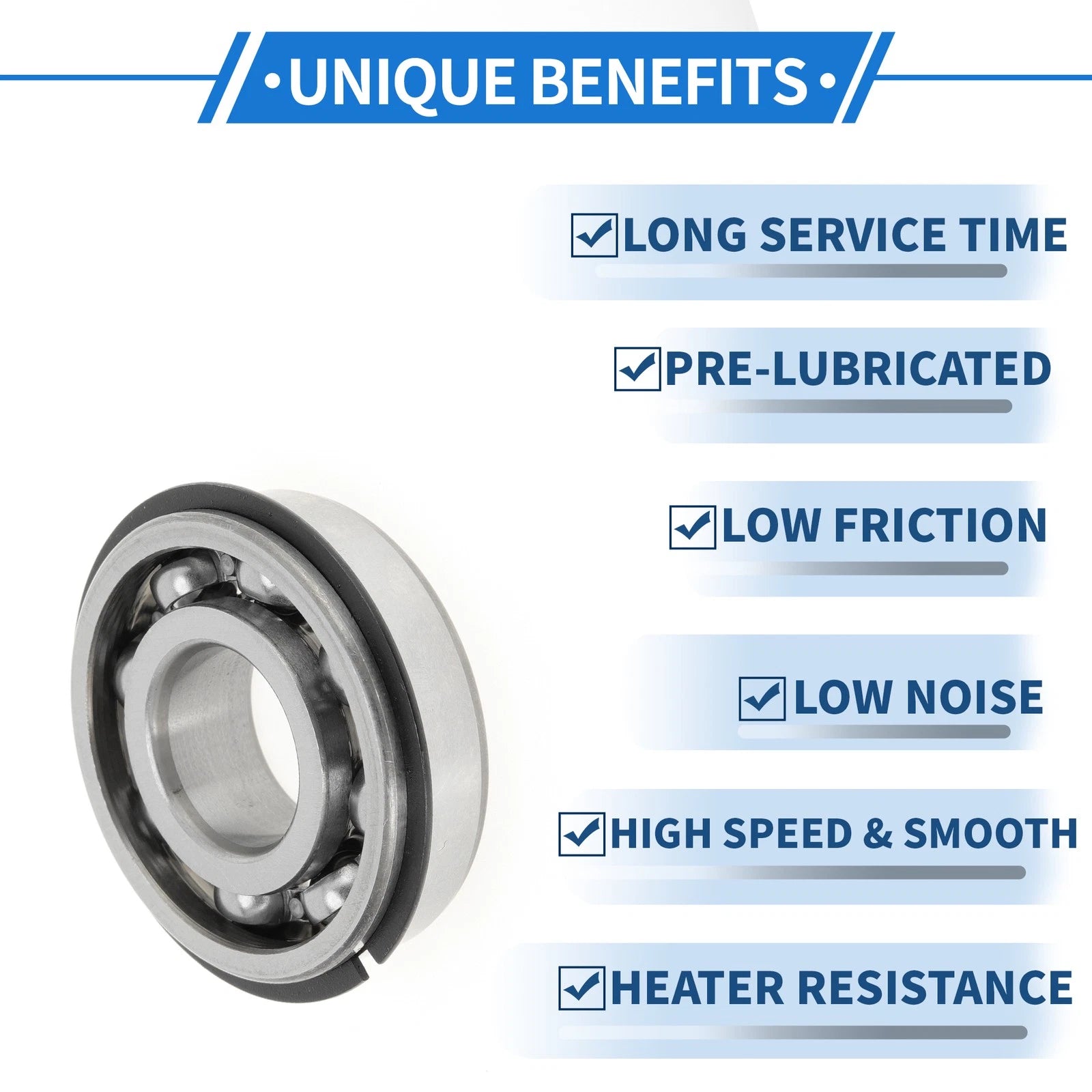 6204NR Deep Groove Ball Bearing for Scooter Skateboard Wheel (P0)
