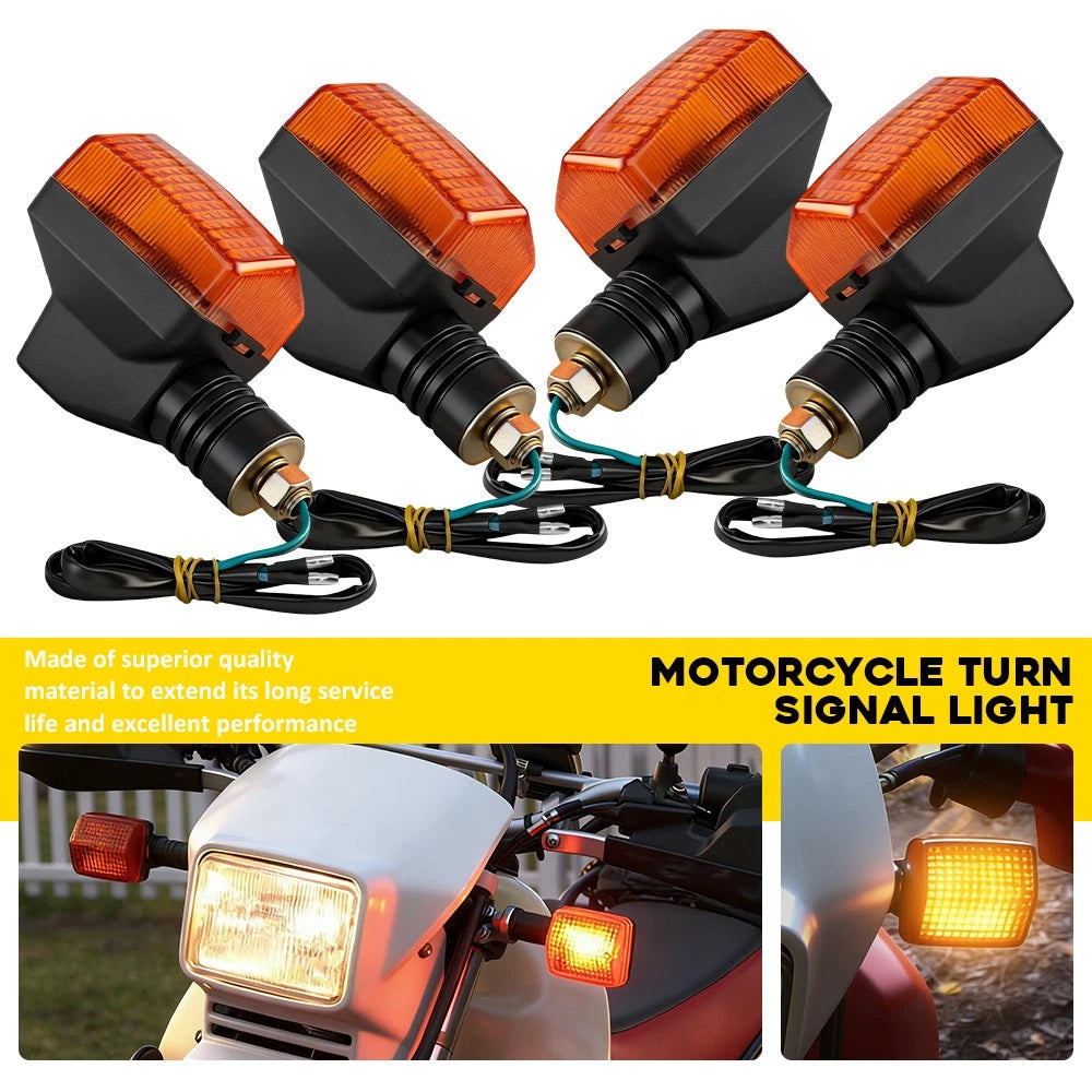 4X Turn Signal Blinker Lights Halogen for Honda XL250R XL350R XL600R (1984–1985)