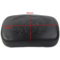 Black Rear Passenger Pillion Pad Seat for Harley Bobber Sportster