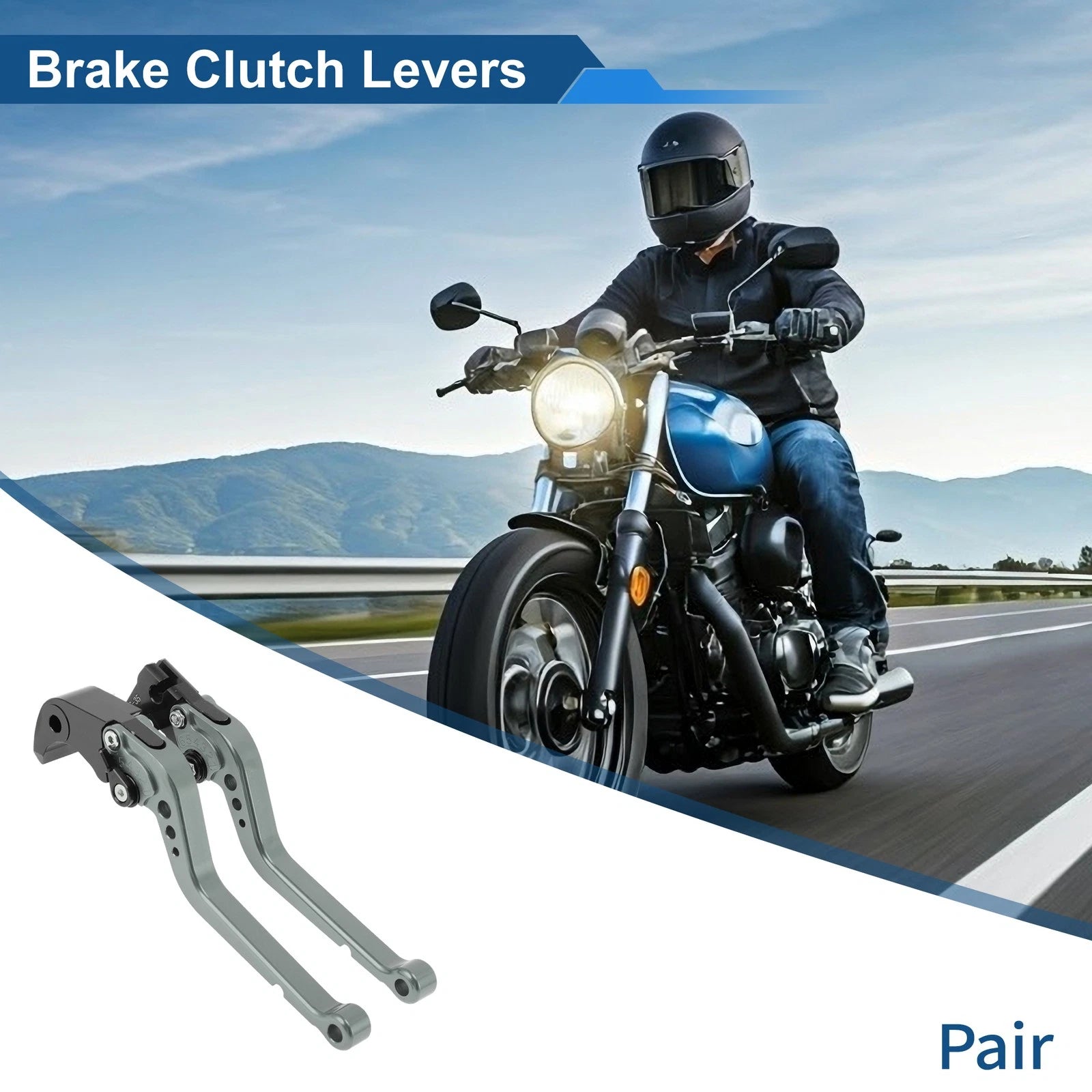 Adjustable Brake Clutch Levers for Suzuki GSXR1000 (2005–2006) Titanium Tone