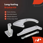 Set of 2 Aluminum Polished AC Compressor Bracket Kit for Chevy 4.3L 6.6L