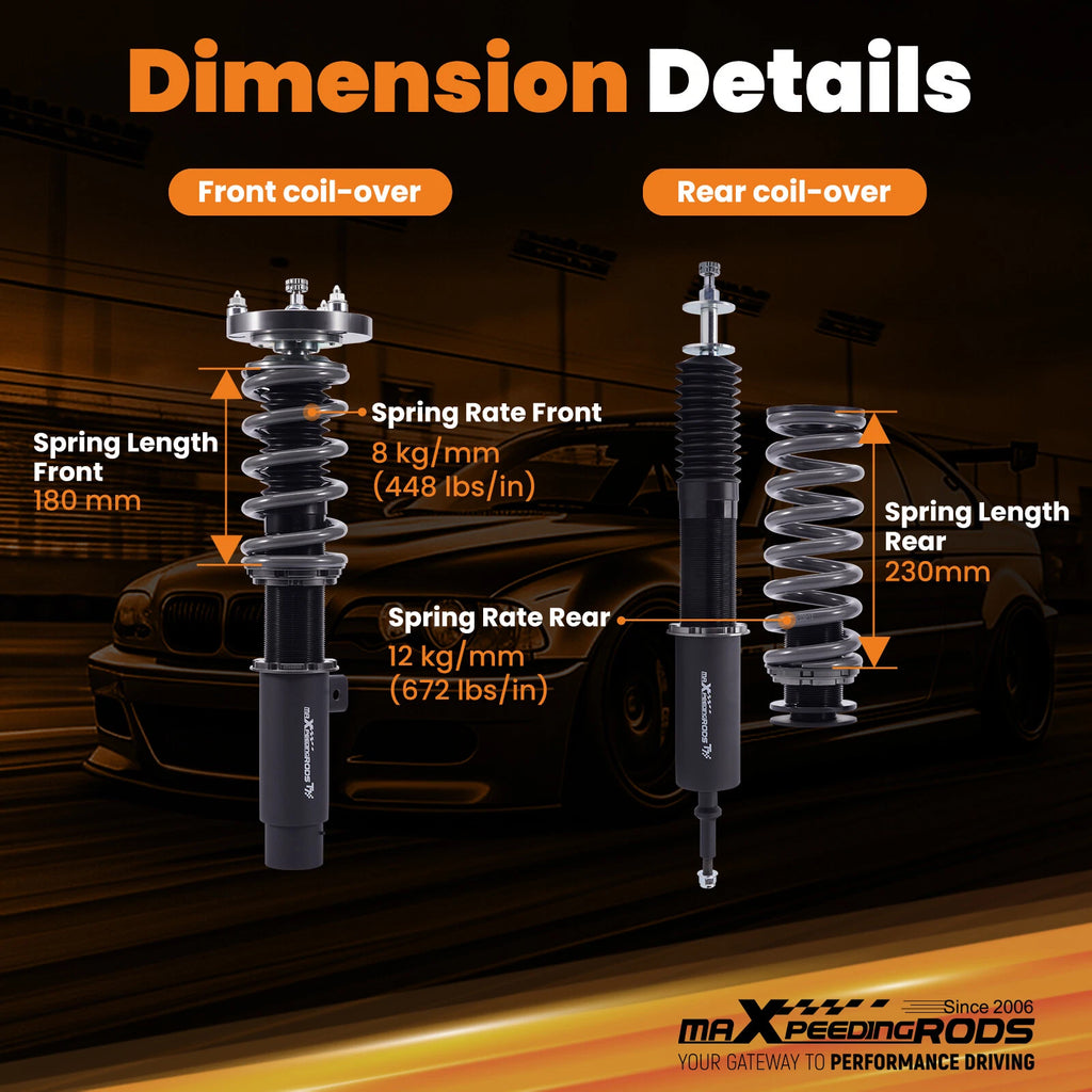 Coilovers for BMW 3-Series E90 E91 E92 RWD (2006-2013)