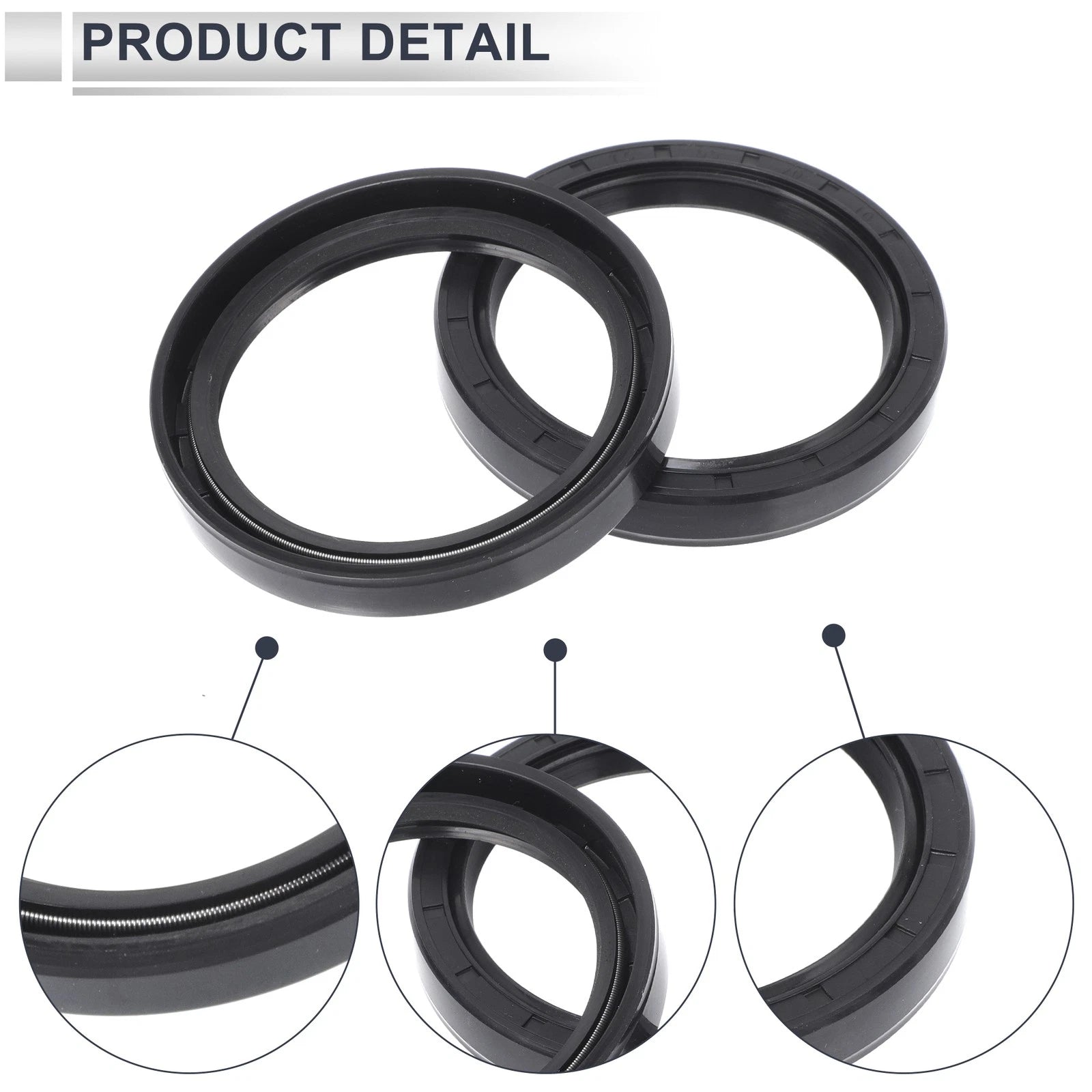 Set of 5 Oil Seal Rotary Shaft Seal NBR Rubber 55x70x10mm