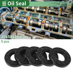Set of 5 Oil Seal Rotary Shaft Seal NBR Rubber 30x58x10mm