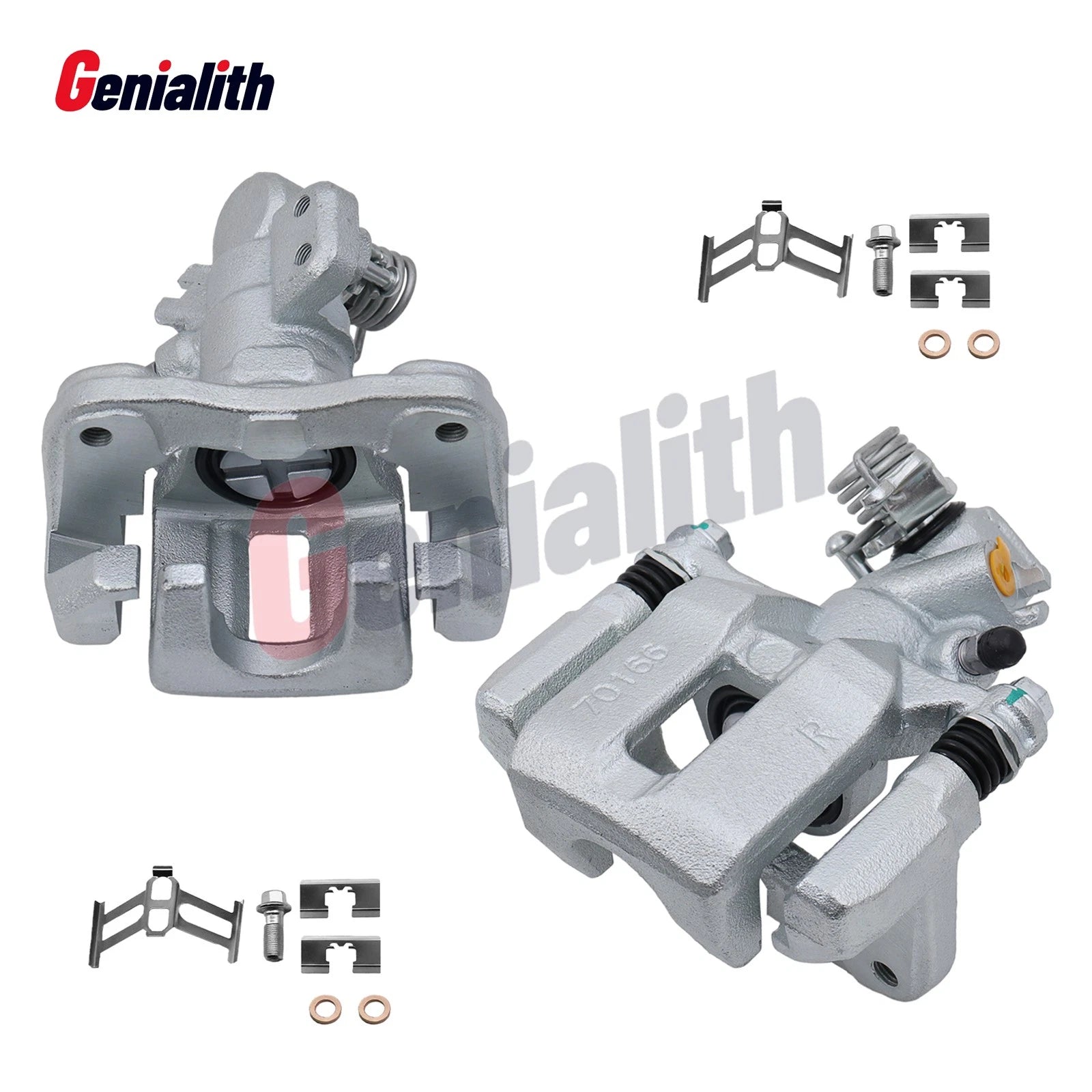 2X Rear Brake Calipers w/ Bracket for Honda Civic (2006–2015)