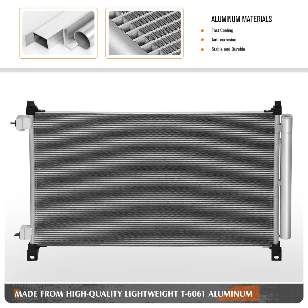 A/C Condenser for Nissan Rogue (2014–2020) OE Style Aluminum Replacement