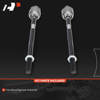 2X Front Inner Side Tie Rod End for Nissan Altima (1993–1996)