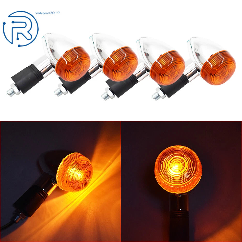 Set of 4 Turn Signal Lights for Honda Shadow Aero 600 1100 Spirit (1999–2009)