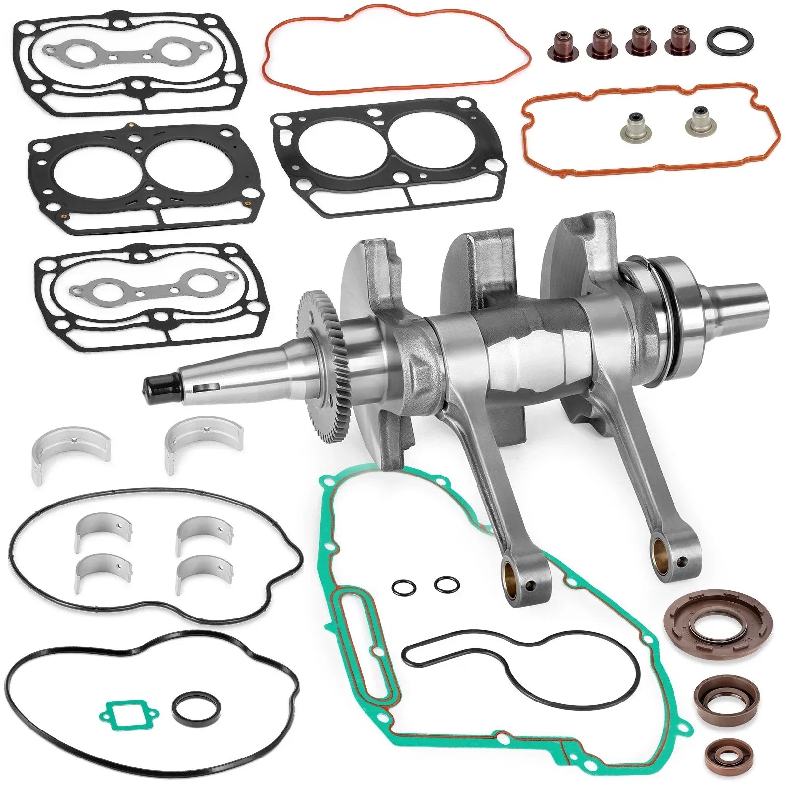 Crankshaft & Bearings & Gasket Seal Rebuild Kit for Polaris RZR 800 (2008–2014)