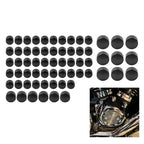 Set of 63X Engine Topper Bolt Caps Black for Harley Softail FXST (2000–2006)