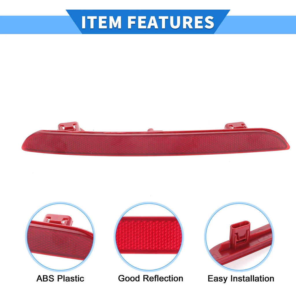 Rear Left Bumper Reflector No. 33555T20A01 for Honda Civic (2022–2023) Red