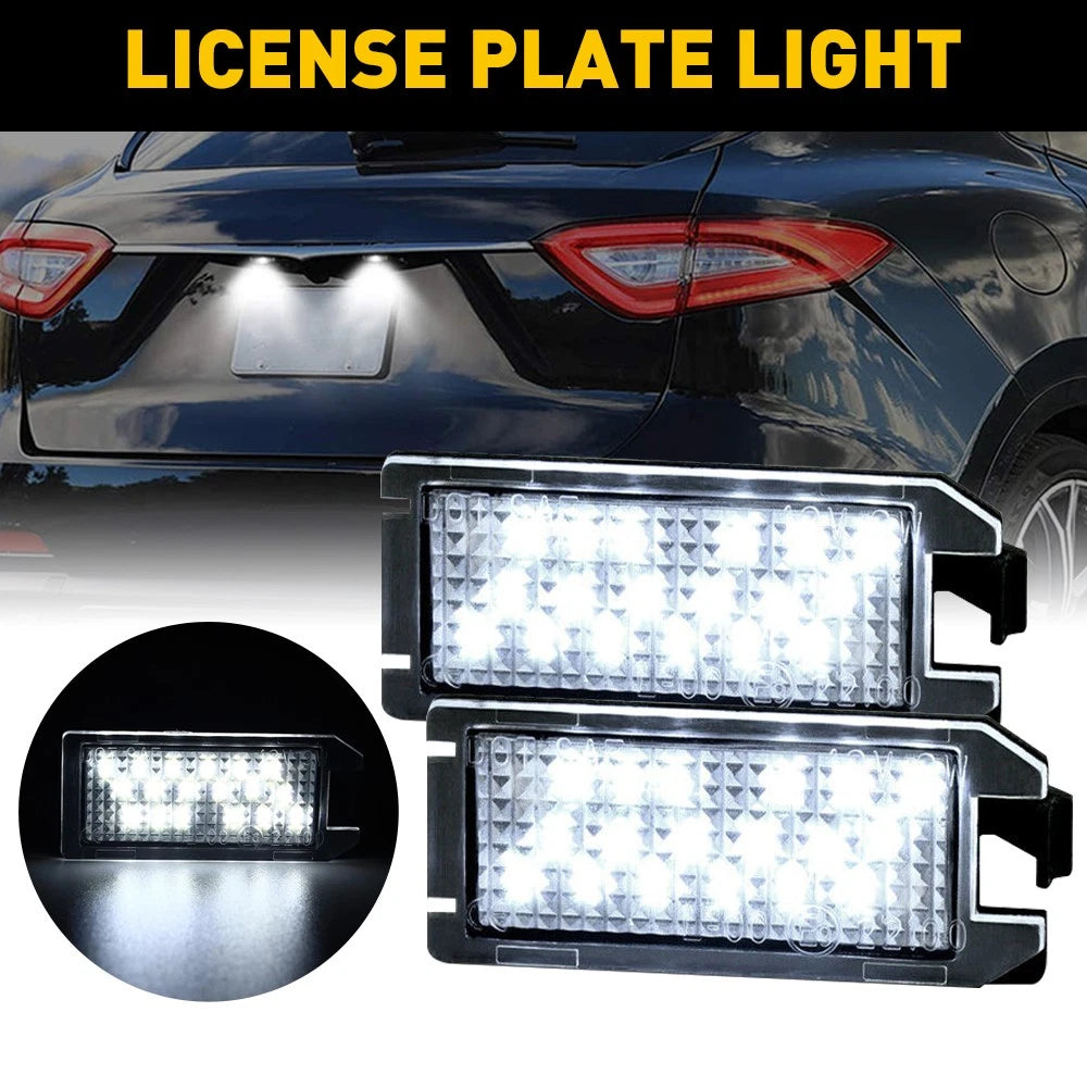 2X LED License Plate Light for Fiat 500 (2013–2019)