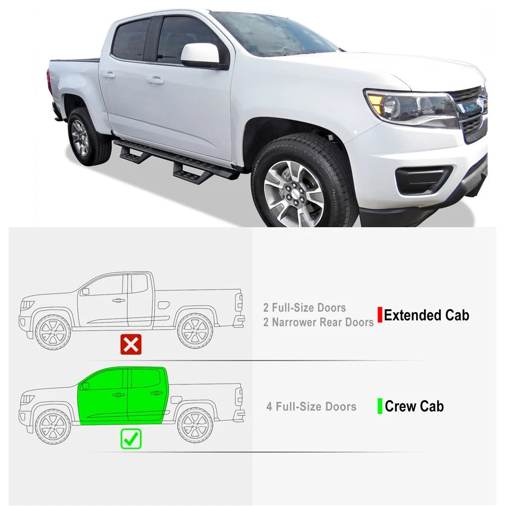 Drop Steps for Chevy Colorado GMC Canyon Crew Cab (2015-2026)